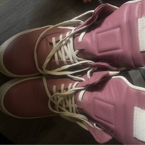 Pink High-Top Sneakers